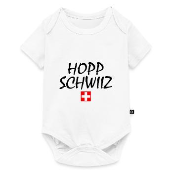 Hopp schwiiz - Body à manches courtes Premium Bébé - blanc - Devant