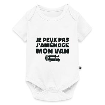 Je peux pas j'aménage mon van - Body à manches courtes Premium Bébé - blanc - Devant