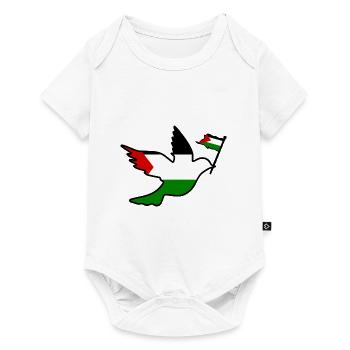 Free palestine - Body à manches courtes Premium Bébé - blanc - Devant
