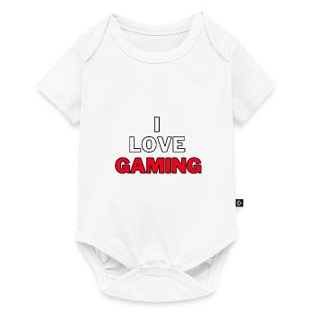 I Love Gaming - Gamer Gaming Video Games - Baby Premium short-sleeve bodysuit - white - Front