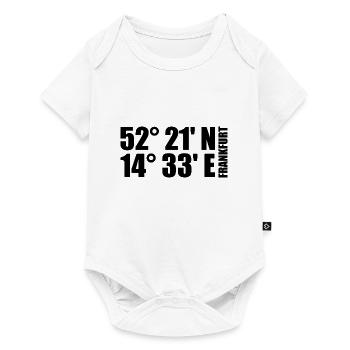 Frankfurt (Oder) Koordinaten - Baby Premium Kurzarmbody - Weiß - Vorne
