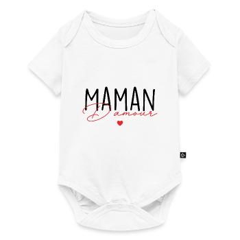 Maman D'Amour - Body à manches courtes Premium Bébé - blanc - Devant