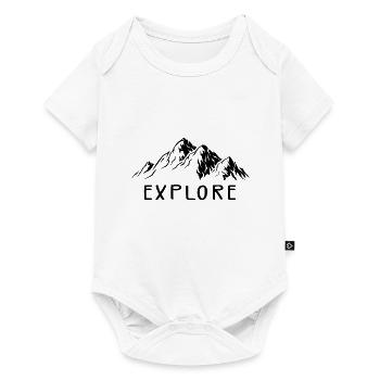Explore more - Baby Premium short-sleeve bodysuit - white - Front