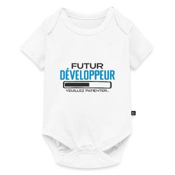 Future Développeur Idée Cadeau Future Développeur - Body à manches courtes Premium Bébé - blanc - Devant