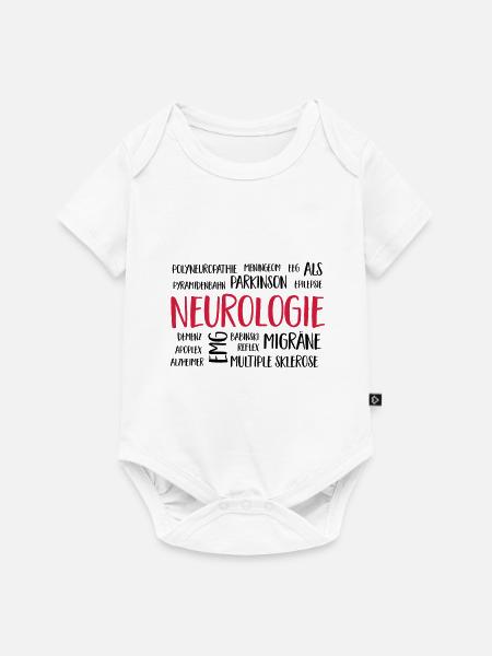 neurologie - Baby Premium Kurzarmbody - Weiß