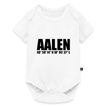 Aalen Koordinaten - Baby Premium Kurzarmbody - Weiß - Vorne