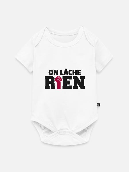 Wir lassen nichts los - Baby Premium Kurzarmbody - Weiß