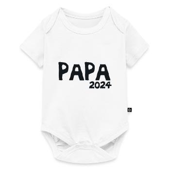 Papa 2024 Futur Papa 2024 - Body à manches courtes Premium Bébé - blanc - Devant