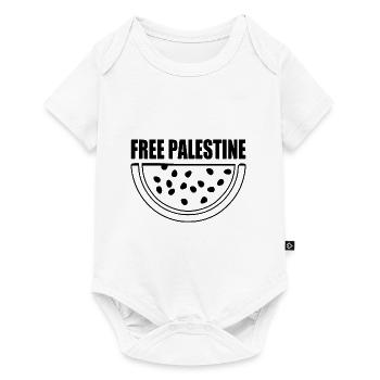 Free palestine - Baby Premium short-sleeve bodysuit - white - Front