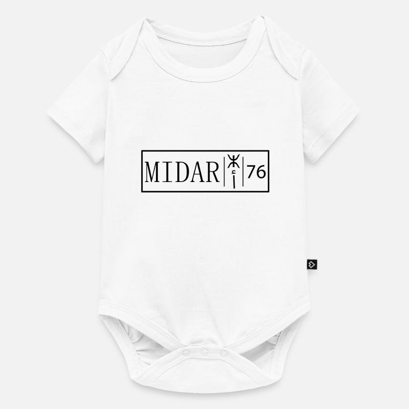Plaque d'immatriculation Midar 76 Original Rif - Body à manches courtes Premium Bébé - blanc