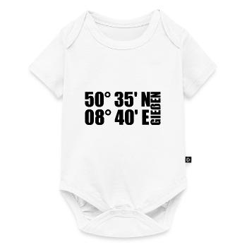 Gießen Koordinaten - Baby Premium Kurzarmbody - Weiß - Vorne