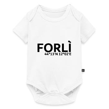 Forlì Koordinaten - Baby Premium Kurzarmbody - Weiß - Vorne