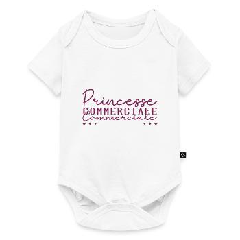 Princesse Commerciale - Body à manches courtes Premium Bébé - blanc - Devant