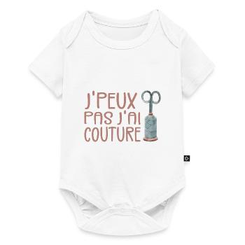 Je Peux Pas J'ai Couture - Body à manches courtes Premium Bébé - blanc - Devant