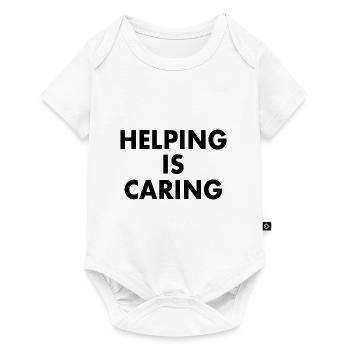 Helping is caring - Baby Premium short-sleeve bodysuit - white - Front