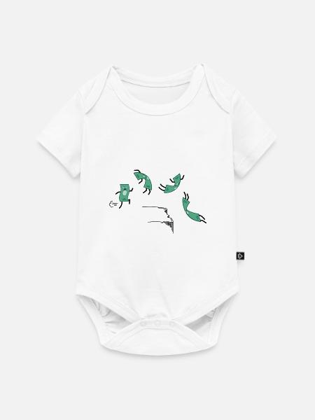 Comic Inflation - Baby Premium Kurzarmbody - Weiß