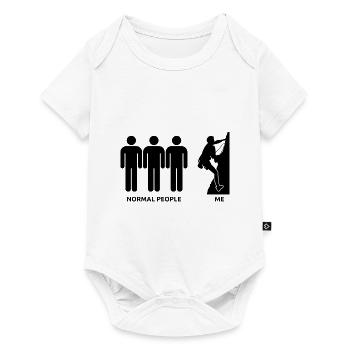 Bergsteigen Berg Klettern Geschenk Lustig Bouldern - Baby Premium Kurzarmbody - Weiß - Vorne