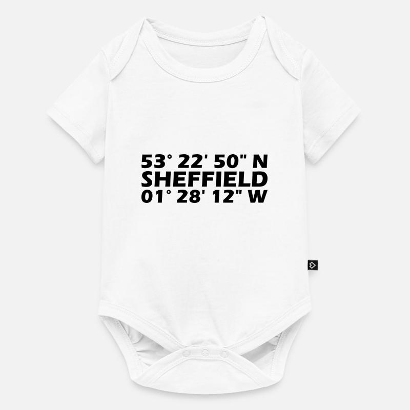 Coordonnées de Sheffield - Body à manches courtes Premium Bébé - blanc