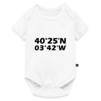 Madrid Coordinates - Baby Premium short-sleeve bodysuit - white - Front