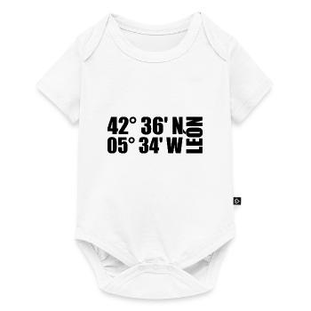 León Coordinates - Baby Premium short-sleeve bodysuit - white - Front