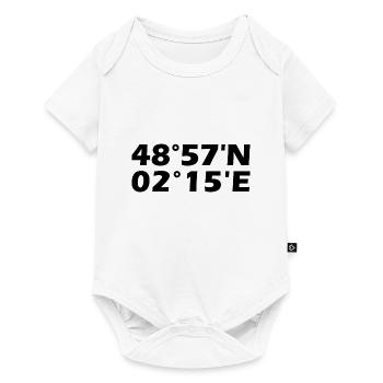 Coordonnées d’Argenteuil - Body à manches courtes Premium Bébé - blanc - Devant