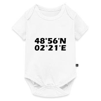 Saint-Denis coordinates - Baby Premium short-sleeve bodysuit - white - Front