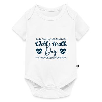 Journée mondiale de la santé - Body à manches courtes Premium Bébé - blanc - Devant