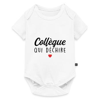 Collègue Qui Déchire - Body à manches courtes Premium Bébé - blanc - Devant