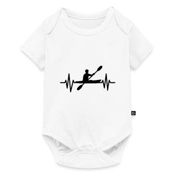 Heartbeat Kayak - Baby Premium short-sleeve bodysuit - white - Front