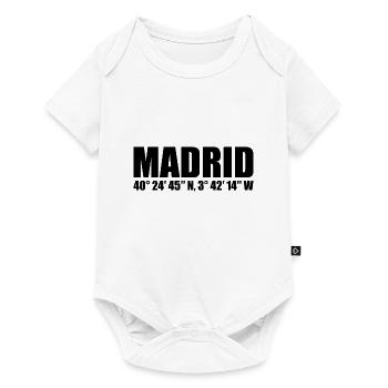 Madrid Coordinates - Baby Premium short-sleeve bodysuit - white - Front