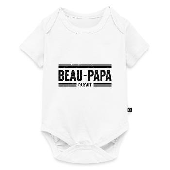 Cadeau Beau Père - Cadeau Beau Papa -Meilleur père - Body à manches courtes Premium Bébé - blanc - Devant
