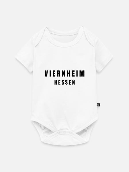 Viernheim Hessen - Baby Premium Kurzarmbody - Weiß