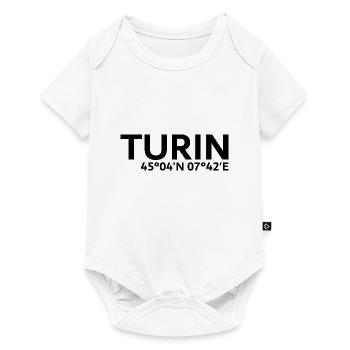 Coordonnées de Turin - Body à manches courtes Premium Bébé - blanc - Devant
