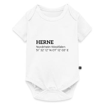 les coordonnées de Herne, Rhénanie-du-Nord-Westphalie - Body à manches courtes Premium Bébé - blanc - Devant