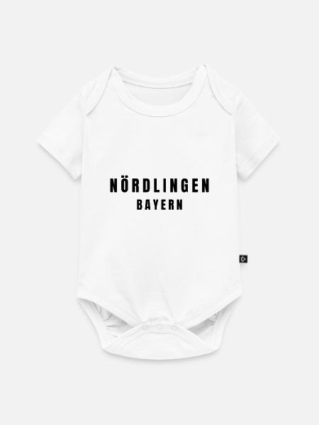 Nördlingen Bayern - Baby Premium Kurzarmbody - Weiß