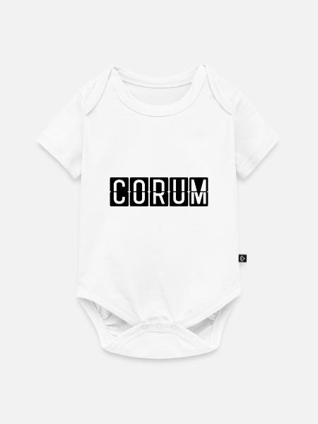 Çorum Flughafentafel - Baby Premium Kurzarmbody - Weiß