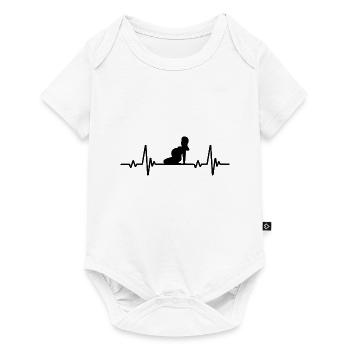 Schwangere - Schwangere Geschenk - Schwangerschaftsgeschenk - Baby Premium Kurzarmbody - Weiß - Vorne