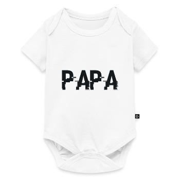 Papa Cadeau - Le Meilleur Papa - Body à manches courtes Premium Bébé - blanc - Devant