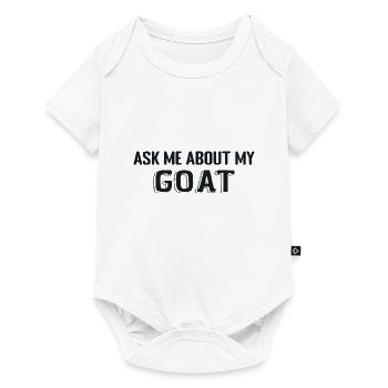 Cute Goat Design Cote Ask Me About My Goat - Body à manches courtes Premium Bébé - blanc - Devant