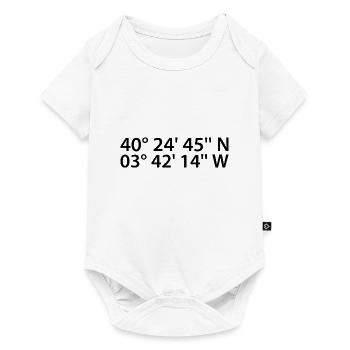 Madrid Coordinates - Baby Premium short-sleeve bodysuit - white - Front