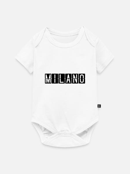 Milano Flughafentafel - Baby Premium Kurzarmbody - Weiß