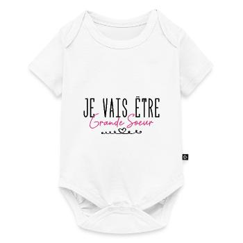 Je vais être grande sœur - Body à manches courtes Premium Bébé - blanc - Devant