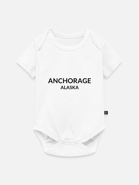 Anchorage Alaska USA - Baby Premium Kurzarmbody - Weiß