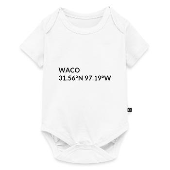 Coordonnées Waco, Texas, États-Unis - Body à manches courtes Premium Bébé - blanc - Devant