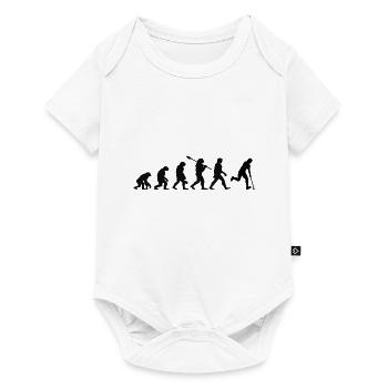 Evolution Hockey - Baby Premium Kurzarmbody - Weiß - Vorne