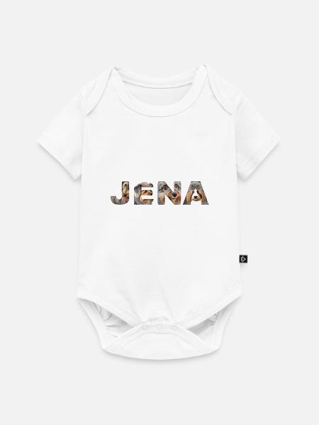 Jena Hund - Baby Premium Kurzarmbody - Weiß