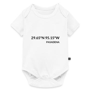 Pasadena, Texas, États-Unis Coordonnées - Body à manches courtes Premium Bébé - blanc - Devant