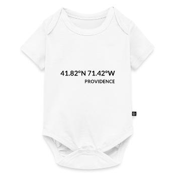 Coordonnées Providence, Rhode Island, États-Unis - Body à manches courtes Premium Bébé - blanc - Devant