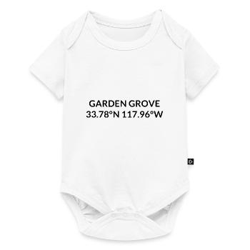 Garden Grove, California, USA Coordinates - Baby Premium short-sleeve bodysuit - white - Front
