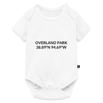 Overland Park, Kansas, USA Coordinates - Baby Premium short-sleeve bodysuit - white - Front